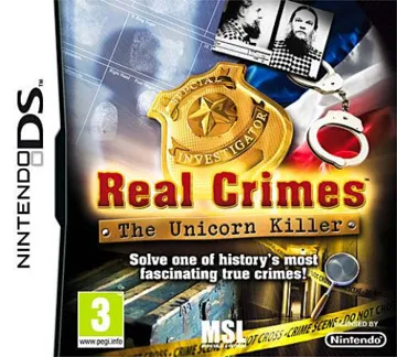 Real Crimes - The Unicorn Killer (Europe) (En,Fr,De,Nl) box cover front